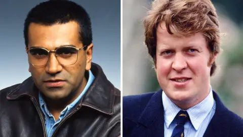 BBC/Getty Images Martin Bashir (1995) and Earl Spencer (1993)