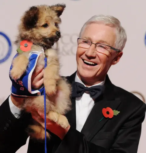 Getty Images Paul O'Grady attends the annual Collars & Coats Gala Ball in aid of The Battersea Dogs & Cats home at Battersea Evolution on October 30, 2014 in London, England