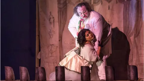 Getty Images A performance of Paglicacci with the Welsh National Opera