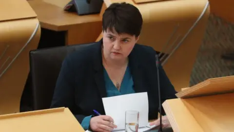 PA Ruth Davidson at Holyrood