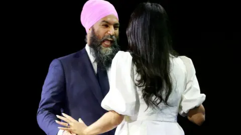 Getty Images Jagmeet Singh's NDP party failed to make significant gains