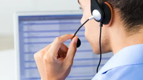 Getty Images call centre worker