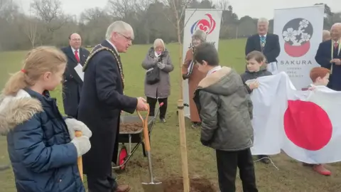 Cardiff Council New tree planting ceremony pic