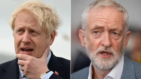 PA Media Boris Johnson and Jeremy Corbyn