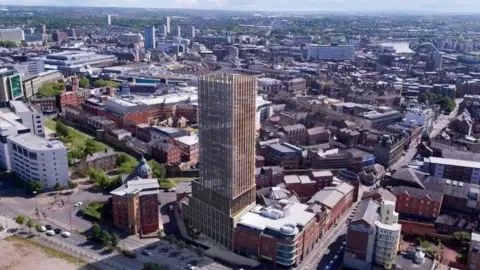 HADRIAN'S TOWER Hadrian's Tower in Newcastle (artist's impression)