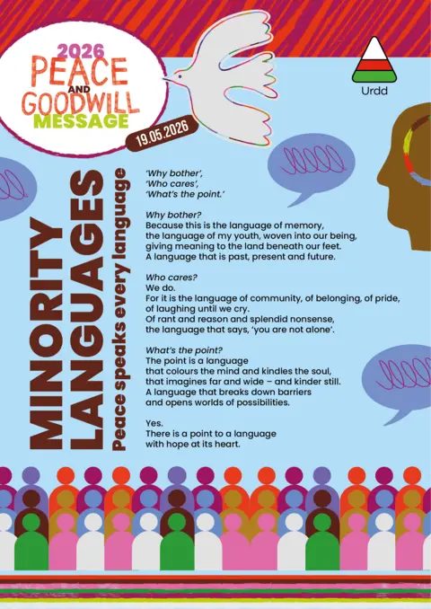Urdd Gobaith Cymru The Urdd's Peace and Goodwill message in English