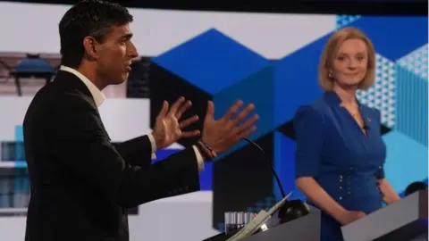 Rishi Sunak and Liz Truss