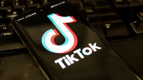 Getty Images TikTok logo on phone