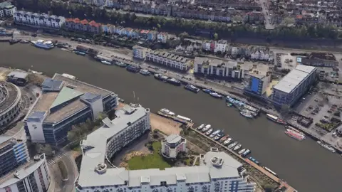 Google Aerial view of Bristol Harbour