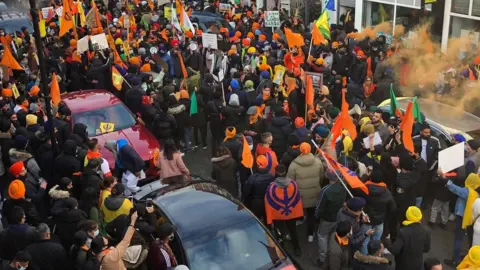Jas Singh Crowds mingled in Birmingham
