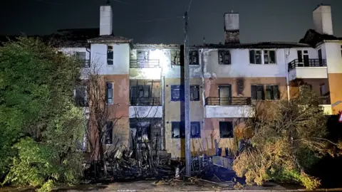 Herts Specials A fire at Balmoral Drive, Borehamwood