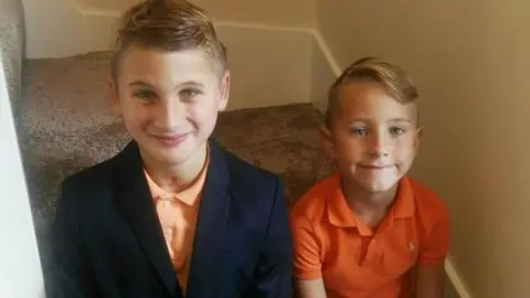 Justin Bowker Benji and his brother, Daniel