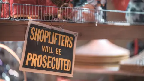 Shoplifting Getty sign