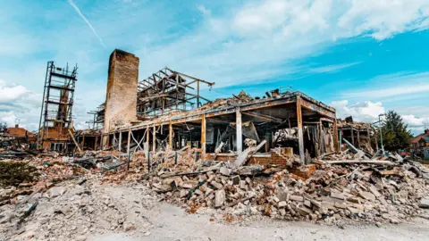 Cheshire Fire and Rescue Service Beechmere retirement village after the fire 