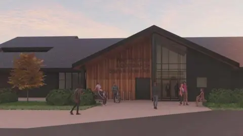 Space and Place Artist impression of the new sports club