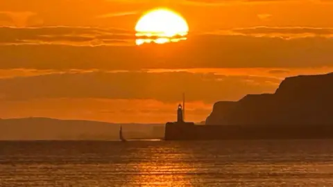 Grazyna Hammond  Sunset off Seaford