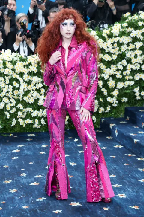 EPA Chappell Roan attends the 2025 Met Gala Celebrating "Superfine: Tailoring Black Style" at Metropolitan Museum of Art on May 05, 2025 in New York City, US.