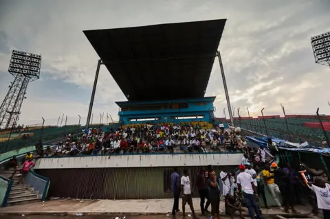 Hugh Kinsella Cunningham The spectator stands of the Stade Tata Raphael.