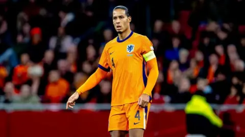 Virgil van Dijk during Netherlands' 4-0 victory against Hungary