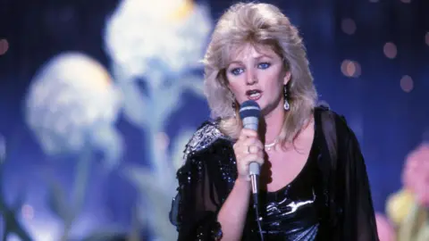 Bonnie Tyler performing in 1983