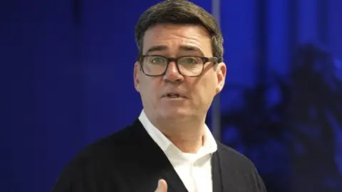 Andy Burnham speaking at an event