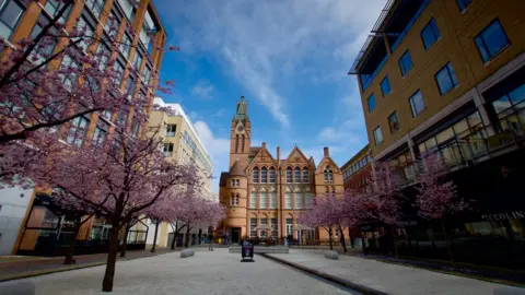 BBC Cherry blossom in Oozells Square