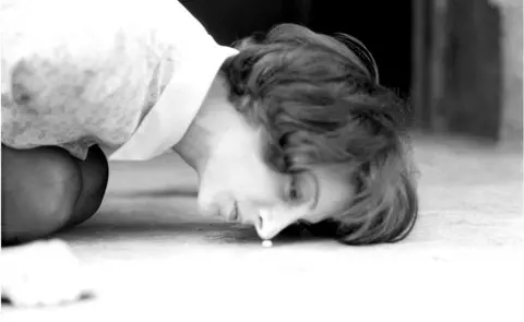 Getty Images Woman pushing pea