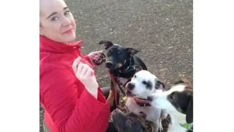 Lysney Murray Lynsey with her dogs