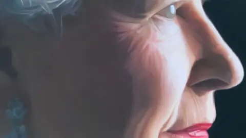 John Donaldson Close up of John Donaldson portrait of the Queen