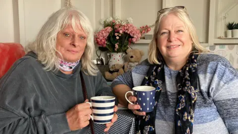 ANDREW TURNER/BBC Gorleston beach huts