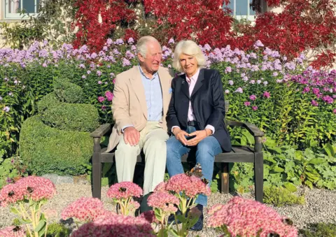 Clarence House/PA Media Handout image provided by Clarence House of the 2020 Christmas card of the Prince of Wales and Duchess of Cornwall which features a photograph taken in the early autumn at Birkhall, Scotland, by a member of their staff.