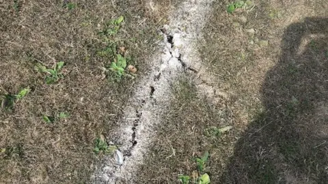 Redditch United Cracked pitch