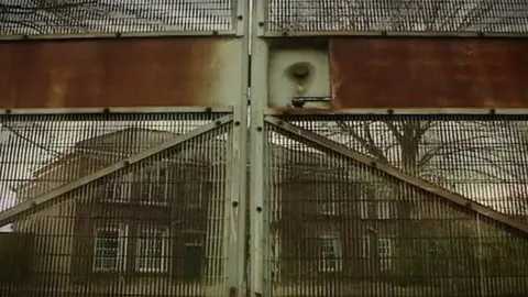 BBC Metal gates at Medomsley detention centre