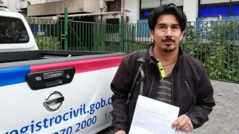 Alejandro Quezada was adopted abroad after being taken from his Chilean birth mother