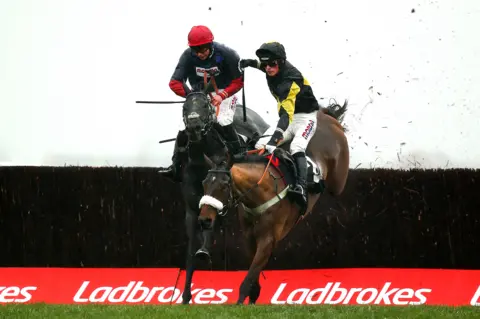 Charlie Crowhurst A horse race at Newbury