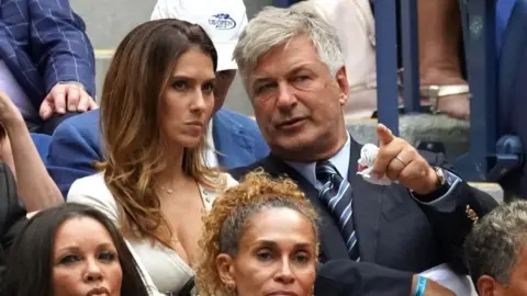 Getty Images Baldwin and his wife Hilaria attended the US Open together last September