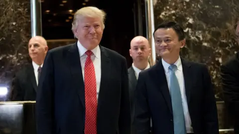 Drew Angerer/Getty Donald Trump and Jack Ma