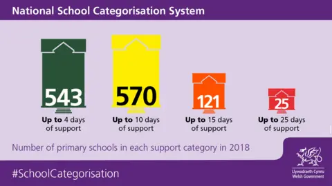 Primary school performance graphic