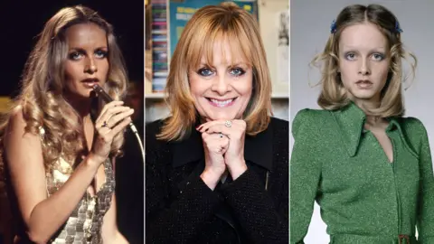 Getty Images/BBC Twiggy in the 1970s (left and right) and in 2016 (centre)