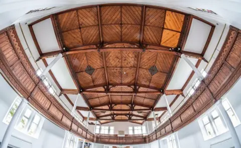 Bluntisham Baptist Church The ceiling at Bluntisham Baptist Church, Cambridgeshire