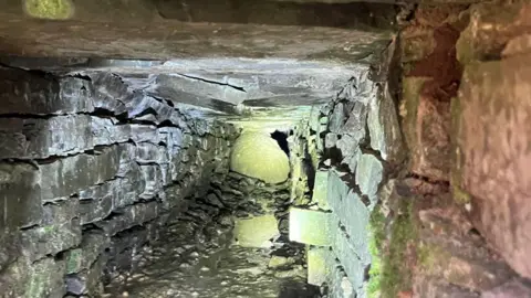 Mid and West Wales Fire and Rescue Service The culvert where the rescue took place 