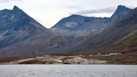 Mining facility in Nallak as seen from sea