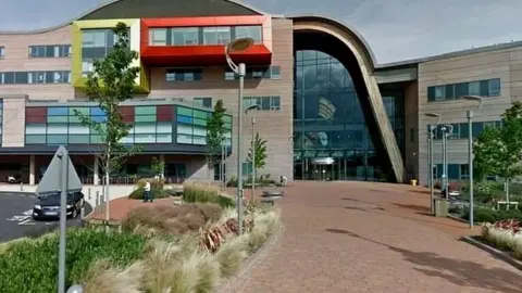 Entrance of Alder Hey Children's Hospital in Merseyside