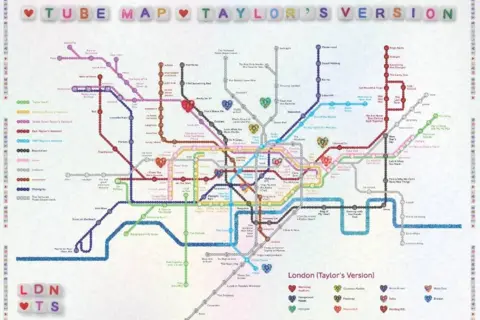 TfL A photo of the map