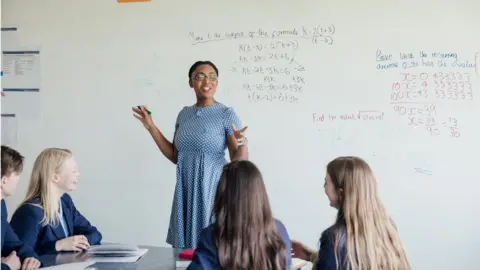 Getty Images Teacher in class