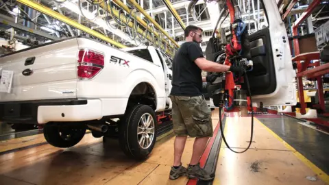 Getty Images A Ford worker in Michigan