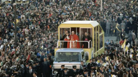 Getty Images Pope John Paul II visiting Ireland