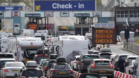 PA Media French border checks in Dover