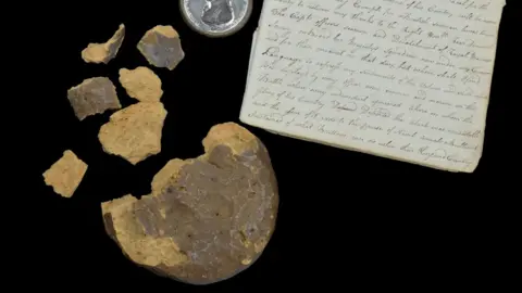 Dix Noonan Webb A picture of the biscuit dating from the Battle of Trafalgar in 1805 which will be sold at auction in May