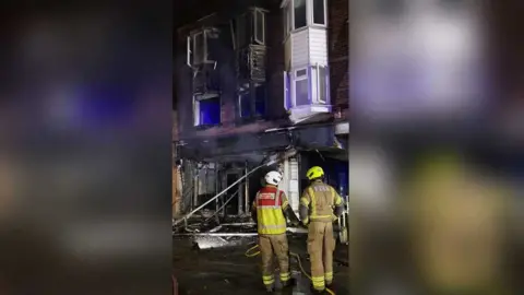 Essex Fire and Rescue Service Fire at a commercial premises in Loughton